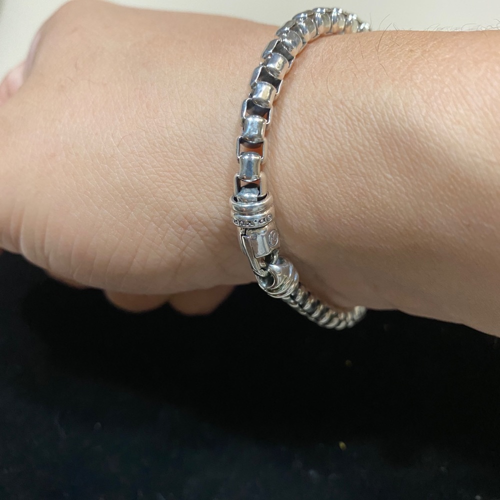 David Yurman 5mm Box Chain Men’s Silver Br… - Picture 7 of 7